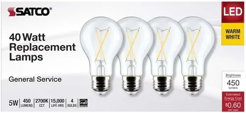 Miniatura 3 de BOMBILLA LED FLMNT A19 4PK 045923124600