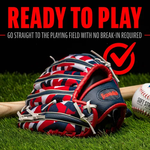Miniatura 7 de Franklin Sports Kids-Baseball Gloves - RTP Child's Tball Glove - Boys + Girls Teeball Mitt Set - Kids + Toddler - Right or Left Hand Throw - 9.5