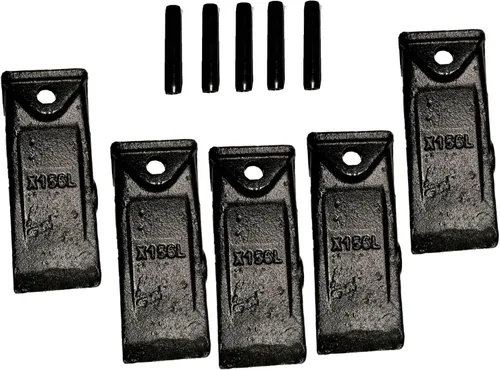 Miniatura 12 de Retroexcavadora X156 5Pk Minicargadora Mini excavadora estándar Dientes de cucharón con pasadores para mini excavadora Dientes de cucharón corto