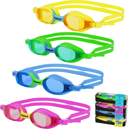 Miniatura 10 de Delfina Gafas de natación para niños de 2 a 7 años, cómodas, sin fugas, antivaho para niños para nadar Azul