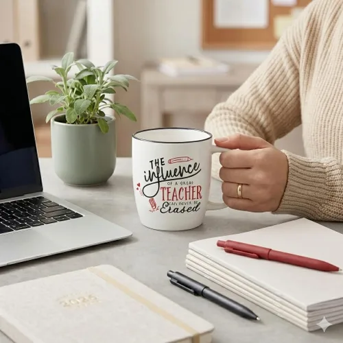Miniatura 6 de ELEGANTPARK Regalos para Maestros para Regalos de Agradecimiento a Maestros para Mujeres Taza de Café Cumpleaños San Valentín Graduación Acción