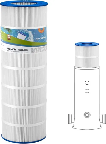 Miniatura 20 de VEVOR Depósito de filtro de piscina Pro 2026 y elemento para piscinas sobre el suelo y enterradas, sistema limpiador grande de 520-525 pies