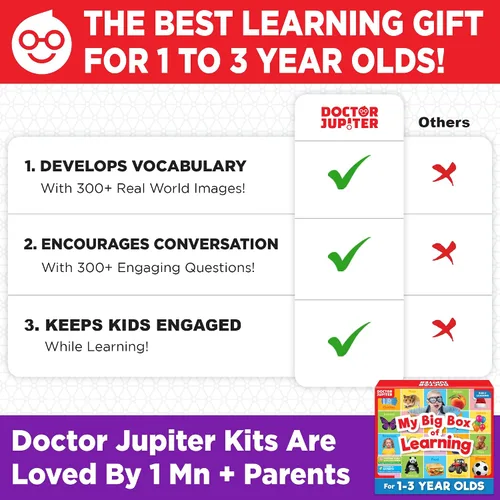 Miniatura 6 de Doctor Jupiter Mi gran caja de aprendizaje Juguetes para niños pequeños de 1-2-3 años Actividades educativas y de aprendizaje para niños y niñas