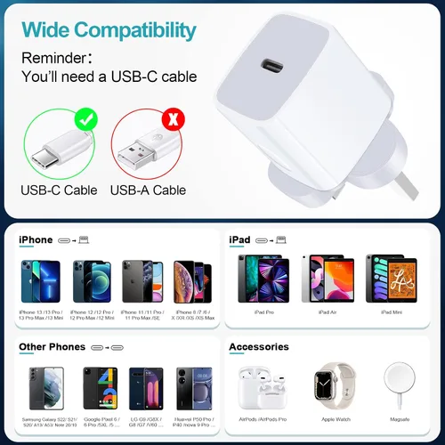 Miniatura 6 de Adaptador universal de viaje, adaptador de enchufe de EE. UU. a Reino Unido, paquete de 2 adaptadores de enchufe internacional de 20 W, convertidor