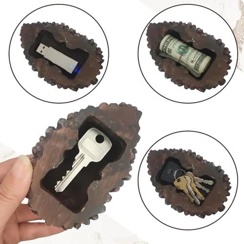 Miniatura 4 de Ocultador de llave de piña falsa al aire libre oculto titular de la llave secreta contenedores de ocultación