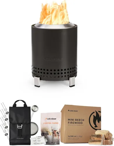 Miniatura 14 de Solo Stove Mesa, Hoguera de Mesa de 5.1 Pulgadas con Soporte - Hoguera de Acero Inoxidable Sin Humo para Acampar, al Aire Libre y Patio - Hoguera