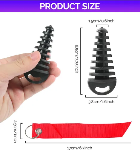 Miniatura 2 de RACOONA 2 unidades de tapón de lavado para el silenciador de escape, accesorio para tubo de escape de moto de tierra, tapón de lavado de 0.6"-1.5