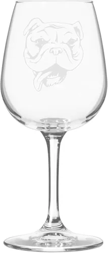 Miniatura 102 de Copa de vino de 12.75 onzas con diseño de perro grabado