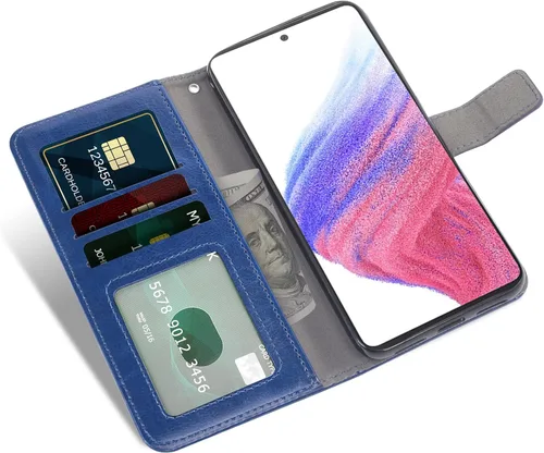 Miniatura 2 de Funda compatible con OnePlus 10 Pro One Plus 10Pro 5G, protector de pantalla de vidrio templado y soporte de cuero para tarjetas de teléfono celular