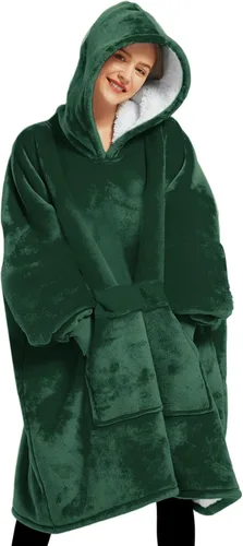 Miniatura 27 de KFUBUO Manta portátil con capucha de sherpa para niños, todos los patrones, sudadera de gran tamaño con bolsillo, regalos de cumpleaños para niñas