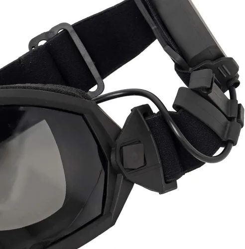Miniatura 7 de H World Shopping Gafas de Airsoft antivaho con ventilador y lente intercambiable para disparos militares, gafas de seguridad y gafas