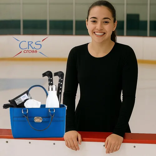 Miniatura 74 de CRS Cross Rink Side Tote. Ice Skating Accessory Bag-Figure Skating, Roller, Inline Skaters, Dance, Cheer.Organizes Guards Water Bottle Phone