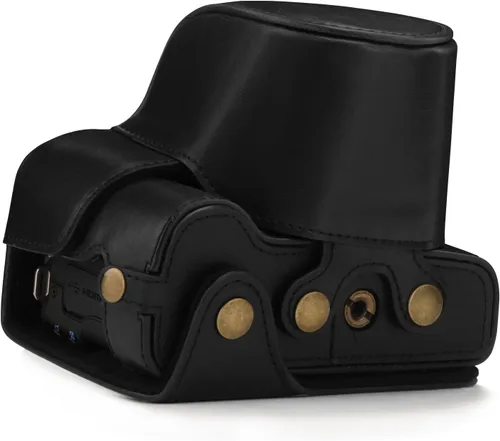 Miniatura 2 de MegaGear Canon EOS M50 - Funda de piel sintética para cámara, color negro
