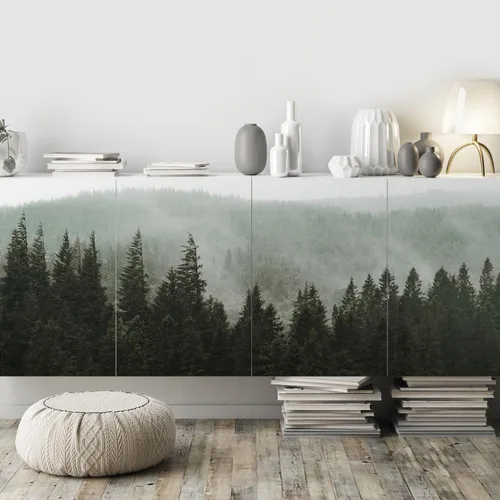 Miniatura 466 de SIGNFORD - Papel tapiz de diseño de bosque, removible para dormitorio o sala de estar, 100 x 144 pulgadas Bosque1-1911-m17