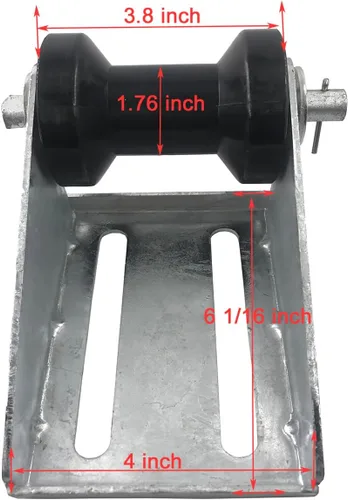 Miniatura 2 de Rodillo de quilla de remolque de barco de 4 pulgadas, 5 pulgadas, 8 pulgadas, 10 pulgadas, 12 pulgadas, con kit de soporte, acero galvanizado 4"-A