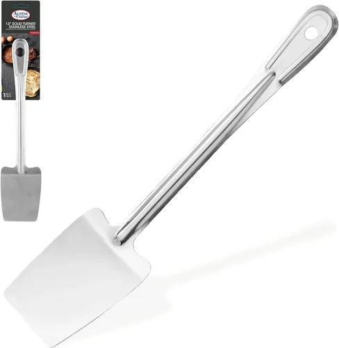Alpine Cuisine Espátula - Padre (acero inoxidable, 13" sólido)