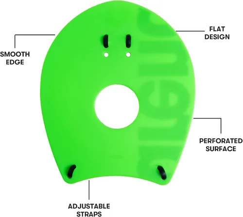 Miniatura 2 de Arena Paleta de Mano Elite 2 Unisex para Natación de Vueltas y Entrenamiento de Técnica, Equipo de Natación para Hombres y Mujeres, 4 Tamaños Verde
