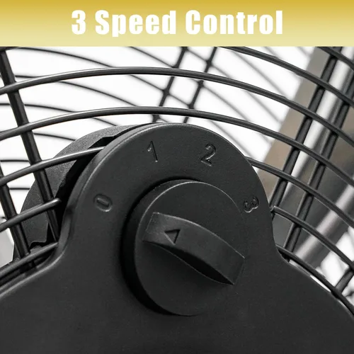 Miniatura 6 de HiCFM Ventilador de pedestal inclinable de 20 pulgadas, ventilador de pie de alta velocidad de 4300 CFM de 3 velocidades con potente motor de 1/5 HP