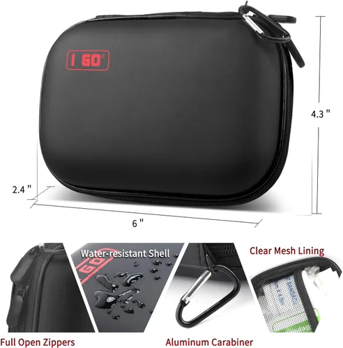 Miniatura 2 de I GO Kit de primeros auxilios compacto de 85 piezas, pequeño kit de supervivencia de emergencia personal para viajes, senderismo, camping, Verde