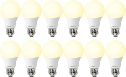 Miniatura 16 de DEGNJU Bombillas LED A19, bombillas LED equivalentes a 60 W, blanco suave 2700 K, 800 lúmenes, base estándar E26, no regulable, bombillas LED