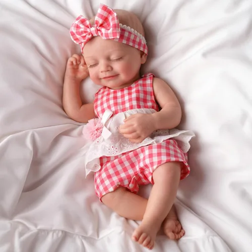 Miniatura 5 de BABESIDE Muñeca bebé de silicona – Muñecas de bebé Reborn durmiendo de 16 pulgadas, cuerpo completo de silicona, anatómicamente correcta, muñeca