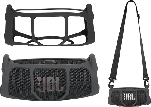 Alltravel - Funda de silicona para JBL Charge 5, altavoz Bluetooth portátil, solución de protección completa portátil, piel personalizada con color