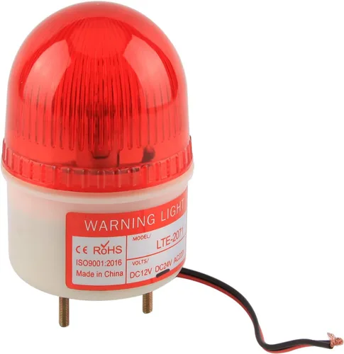 Miniatura 7 de Othmro 1 unids bombilla de advertencia industrial señal torre lámpara plástico piezas electrónicas siempre en luz sin sonido rojo 24 V 3 W 24V 3W