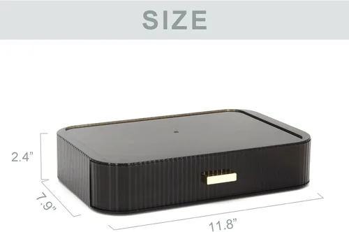 Miniatura 5 de Organizador de maquillaje con cajones apilables, organizadores y almacenamiento para tocador de baño, ideal para cosméticos, cuidado de la piel