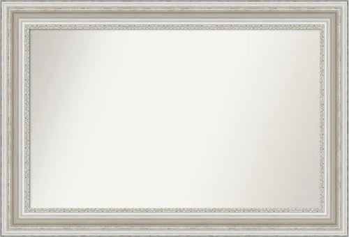 Miniatura 267 de Amanti Art Espejo de baño plateado para sobre el fregadero, 26 x 26 pulgadas, espejo cuadrado de plata antigua, marco de madera tradicional mediano