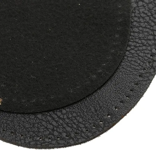 Miniatura 2 de BeeSpring 2 Piezas De Cuero Pu Parche Coser En Parches Repir Codo Rodilla Para Ropa Accesorios De Ropa - Negro