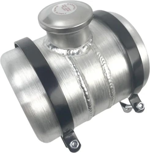 Miniatura 2 de JSD 3/4 Galón en total 15,2 cm x 20,3 cm Tanque de combustible de aluminio redondo pequeño para celda de combustible girada + Soporte de llenado