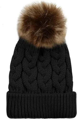 Miniatura 3 de Durio Conjunto de gorro y guantes de invierno para niños pequeños, sombreros de Papá Noel para niños, guantes de nieve cálidos y acogedores