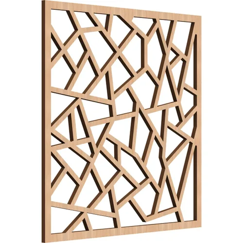 Miniatura 11 de 7 3/8 pulgadas de ancho x 7 3/8 pulgadas de alto x 3/8 pulgadas de alto, paneles de pared de madera con calado decorativo extra pequeño de Venecia