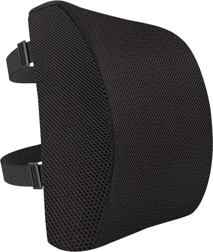 Miniatura 2 de Amazon Basics Cojín rectangular de espuma viscoelástica para silla de escritorio de oficina, color negro