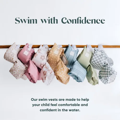 Miniatura 7 de AVA + OLIVER Chaleco de Natación para Niños Pequeños - Chaleco Flotador para Niños y Niñas & Alas de Agua para Niños y Niñas - Ajuste Duradero