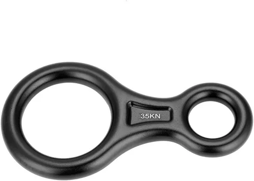 Tbest Terminal 8 Descender, 35KN Heavy Duty Climb Aluminio Figura 8 Descender Rigging Plate, Rappel Al Aire Libre Escalada Equipo De Rescate De