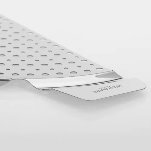 Miniatura 6 de Westmark Colador de sartén de acero inoxidable – Escurridor de ollas resistente al calor con asas de agarre empotradas, se adapta a macetas de hasta