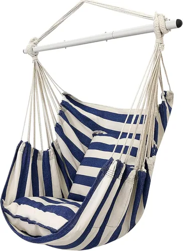 Miniatura 2 de ADVOKAIR Hamaca - Silla colgante grande, suave, cómoda, duradera, 2 asientos incluidos
