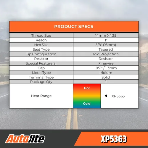 Miniatura 7 de Autolite Iridium XP - Bujías de repuesto para automóviles, XP5363 (paquete de 4)