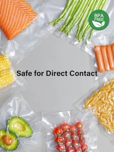 Miniatura 4 de Kootek Bolsas selladoras al vacío para alimentos, 100 cuartos de galón de 8 x 12 pulgadas y pinta de 6 x 10 pulgadas, bolsas de sellado al vacío