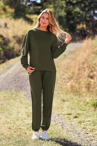 Miniatura 93 de Prettygarden - Conjunto de pijama de dos piezas para mujer, diseño de teñido anudado, sudadera informal de manga larga con pantalones largos, ropa