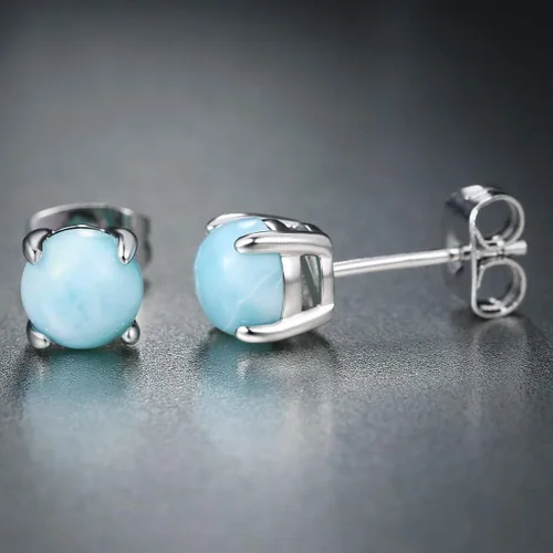 Miniatura 4 de GEMSME 925 Sterling Silver Gemstone Stud Earrings Hypoallergenic Jewelry for Women