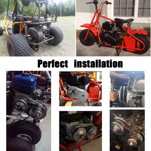 Miniatura 3 de Serie 30 6.5 HP Go Kart Mini convertidor de par de bicicleta convertidor de embrague polea de repuesto Comet Manco 212CC 3/4 "Diámetro 10T