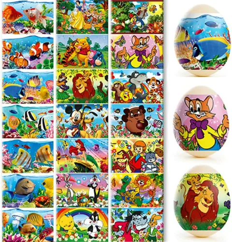 Miniatura 7 de Lote 3 Ucrania Termoencogible Manga Decoración Huevo de Pascua Envolturas Pysanka Set - para 21 Huevos de Pascua (juego # 1)