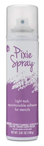 Miniatura 4 de iCraft Pixie Spray Stencil Adhesivo, reposicionable, baja adherencia, 3.81 onzas