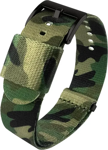 Miniatura 14 de BARTON Elite NATO® Style Correa de reloj - 18mm, 20mm, 22mm o 24mm - Correas de reloj de nailon de cinturón de seguridad