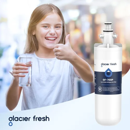Miniatura 8 de GLACIER FRESH Filtro de agua para refrigerador LG LT700P, repuesto para LT700PC, ADQ36006101, ADQ36006102, RWF1200A, Kenmore 9690, AGF80300801