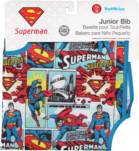 Miniatura 6 de Bumkins Baberos para bebés y niños pequeños, baberos para niñas y niños, grandes para 1-3 años, babero impermeable de manga corta para niños