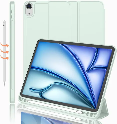 Miniatura 50 de iMieet Funda para iPad Air de 11 pulgadas M3 (2025) / M2 (2024), iPad Air de 5ª/4ª generación 2022/2020 de 10.9 pulgadas con soporte para lápices