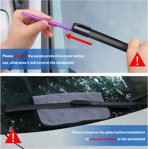 Miniatura 7 de Escobillas Limpiaparabrisas, 2 Limpiaparabrisas para Parabrisas para Toyota Venza 2021-2022, Corolla 2009-2019/ Subaru Crosstrek 2016-2025 26" + 16